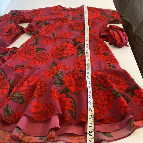 Keepsake the Label Dhalia-Red Find You Mini Dress Size Small - Picture 16 of 16